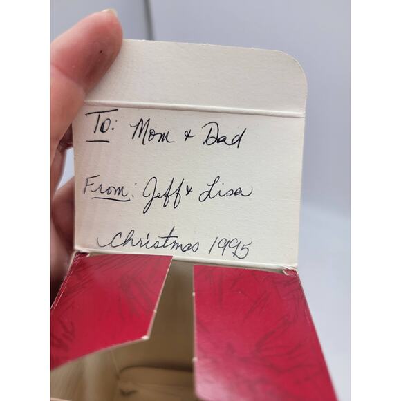 Vintage Hallmark Keepsake 1995 'Mom and Dad' Snowman Ornament - Picture 2 of 2